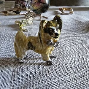 Vintage Louis Stern pomeranian brooch numbered on his feet